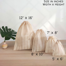 Load image into Gallery viewer, Drawstring Eco Pouch 7"x8"  - 10 pcs Ready Stock