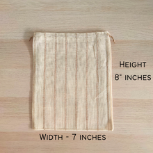 Load image into Gallery viewer, Drawstring Eco Pouch 7"x8"  (Custom LOGO PRINT)