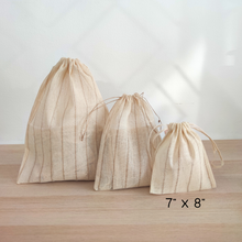 Load image into Gallery viewer, Drawstring Eco Pouch 7"x8"  - 10 pcs Ready Stock