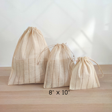 Load image into Gallery viewer, Drawstring 8"x10" Eco Pouch - 10 pcs
